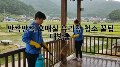 반짝반짝✨ 호매실 유리창 청소, 꿀팁 대방출!